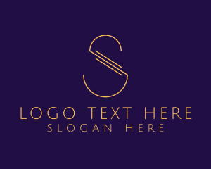 Luxury Letter S Outline Company Logo