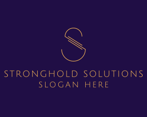 Luxury Letter S Outline Company logo design