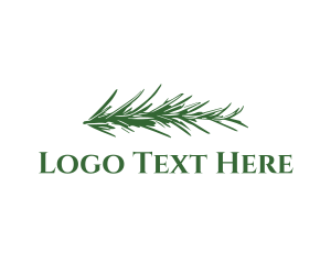 Natural Product - Rosemary Aromatherapy Cooking logo design
