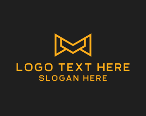 Yellow - Generic Corporation Letter M logo design