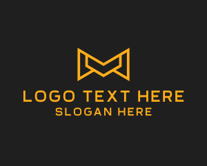 Commercial - Outline Mail Letter M logo design