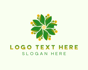 Solar Energy - Leaf Energy Biodegradable logo design