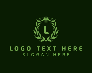 Kingdom - Wreath Crown Lettermark logo design