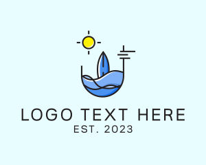 Watersport - Sea Surfer Summer logo design
