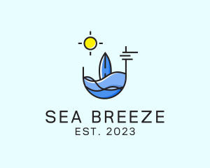 Sea Surfer Summer logo design