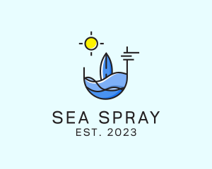 Sea Surfer Summer logo design