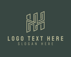 Studio - Modern Company Business Letter H logo design