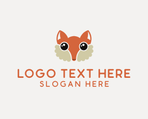 Jackal - Cute Fox Face logo design