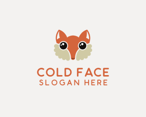 Cute Fox Face logo design