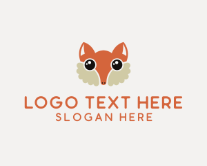 Coyote - Cute Fox Face logo design