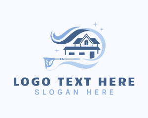 Cleaning Service - Home Washing Cleaner logo design