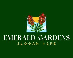 Wyoming Floral Garden logo design