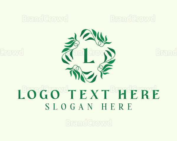 Nature Garden Leaves Logo