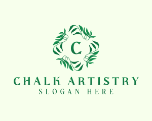 Nature Garden Leaves logo design