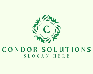 Nature Garden Leaves logo design