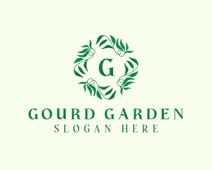 Nature Garden Leaves logo design