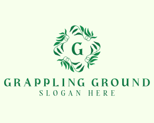 Nature Garden Leaves logo design