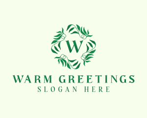 Nature Garden Leaves logo design