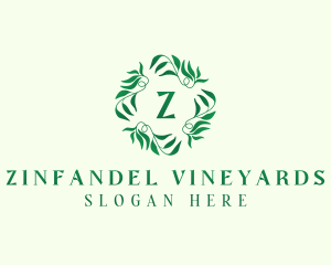 Nature Garden Leaves logo design