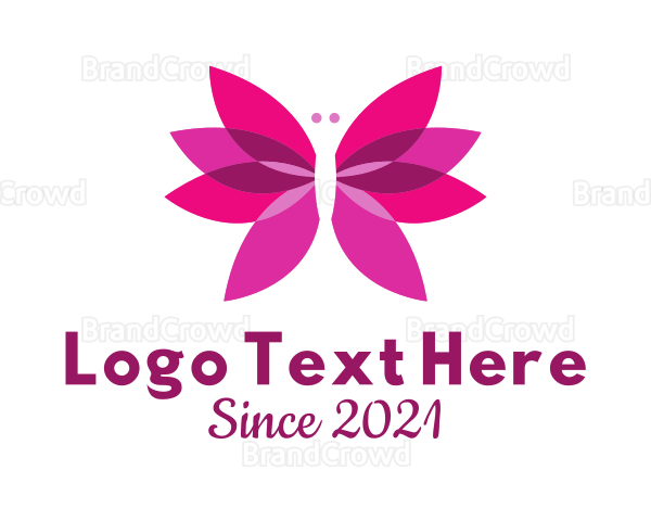 Butterfly Flower Beauty Logo