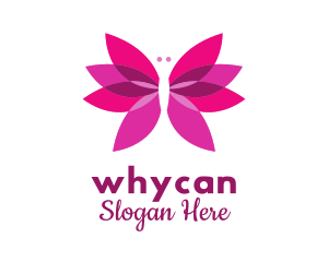 Butterfly Flower Beauty  Logo