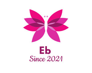 Butterfly Flower Beauty  logo design