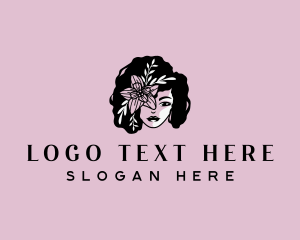 Leaf - Beauty Afro Woman logo design
