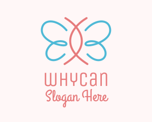 Minimalist Pastel Butterfly Logo