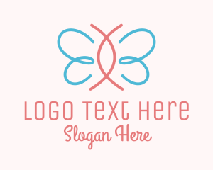 Environmental - Minimalist Pastel Butterfly logo design