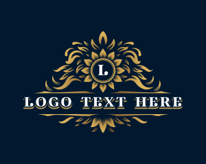 Luxe - Elegant Floral Ornament logo design