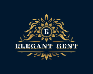 Elegant Floral Ornament logo design