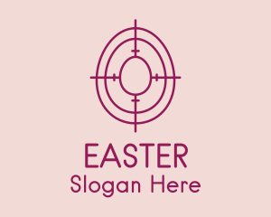 Egg Hunt Target  logo design