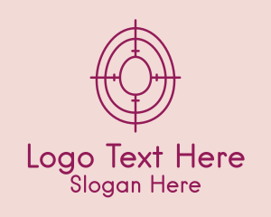 Shooting Range - Egg Hunt Target logo design