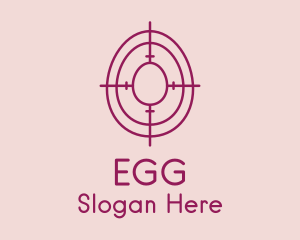 Egg Hunt Target  logo design