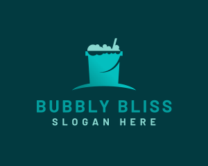 Bubble Bucket House Cleaning logo design