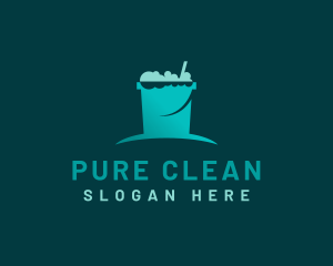 Bubble Bucket House Cleaning logo design