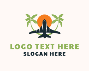 Palm Tree - Travel Agency Vacation logo design