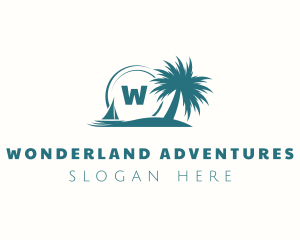 Tropical Island Beach logo design