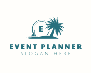 Surf - Tropical Island Beach logo design