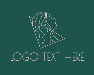 Vlog - Skincare Lady Model logo design