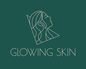 Skincare Lady Model  logo design