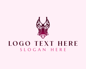Curves - Sexy Woman Lingerie logo design