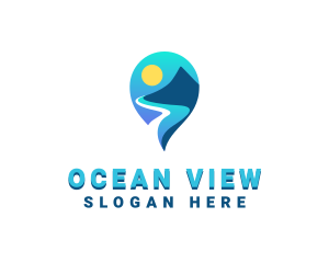 Island Beach Travel logo design