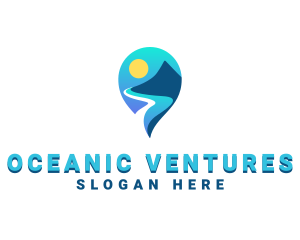 Island Beach Travel logo design