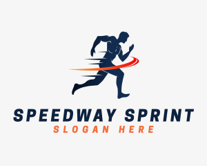 Fast Running Man logo design