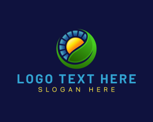 Leaf - Solar Eco Energy logo design