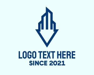 Sky High - City Buildings Developer logo design