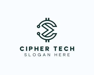Cryptography - Coin Tech Cryptocurrency logo design