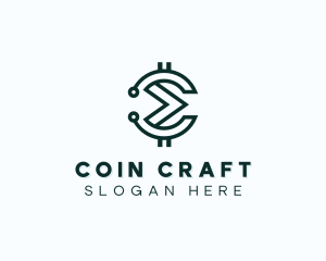 Coin - Coin Tech Cryptocurrency logo design