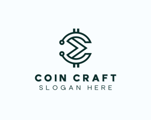 Coin Tech Cryptocurrency logo design